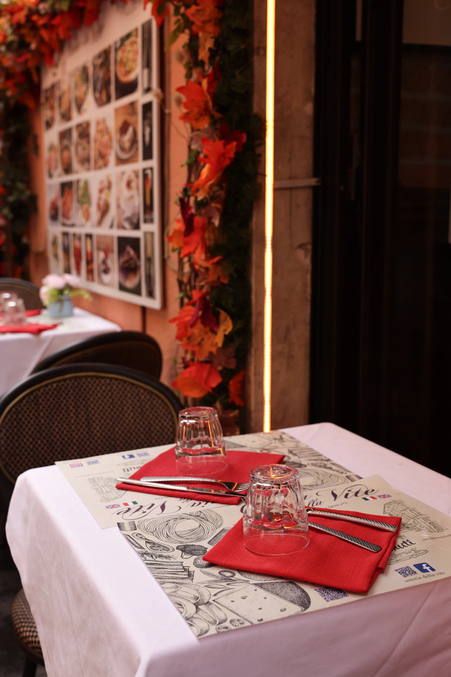 tavolo-apparecchiato-osteria-della-vite-roma